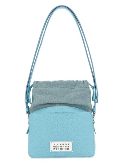 MAISON MARGIELA WOMEN'S LEATHER AND FABRIC 5AC BUCKET BAG