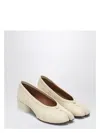 Maison Margiela Mm22 Leather Marylin Pumps With Spool Heel 5cm In White