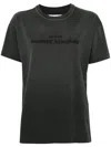 Maison Margiela Reverse Logo Cotton Jersey T-shirt In Grey
