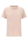 Maison Margiela T-shirt With Embroidered Logo In Pink