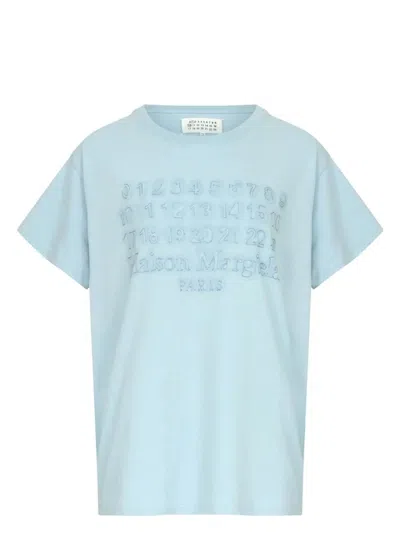 MAISON MARGIELA WOMEN'S LOGO PRINT COTTON T SHIRT