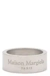 Maison Margiela Engraved Silver Ring With Polished Finish In Silver