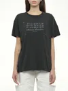 Maison Margiela Stamp Logo T-shirt In Black