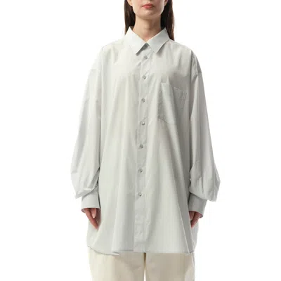 Maison Margiela Women's Long-sleeved Shirt In Light Blue