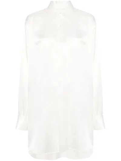 Maison Margiela Women Long Sleeves Shirt In White