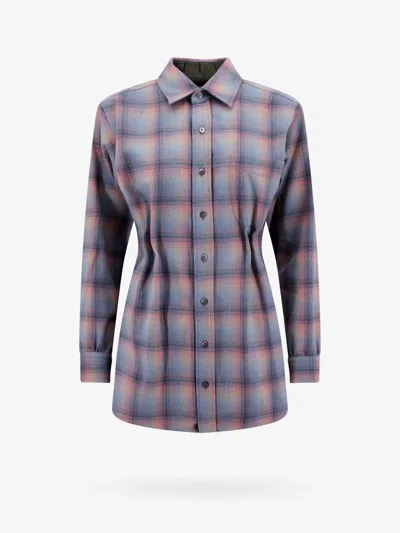 Maison Margiela Women Madras Wool Shirt