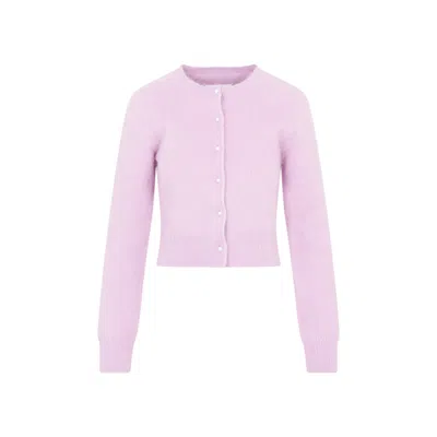 Maison Margiela Angora Blend Cardigan In Multicolor