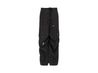 Pre-owned Maison Margiela Women's  Mm6 Baggy Pants In Washed Black