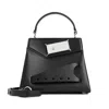Maison Margiela Snatched Mini Leather Handbag In Black