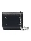 Maison Margiela Four Stitch Chain Wallet In Black