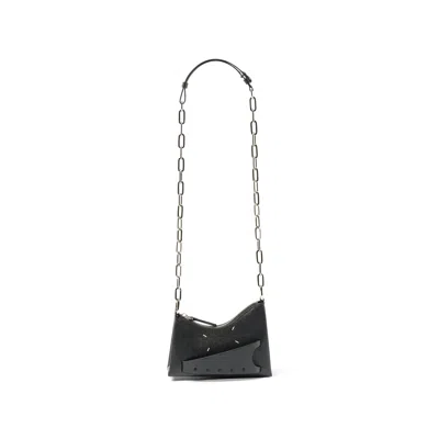 Maison Margiela Women's Micro Snatched Hobo Bag In Black