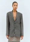 Maison Margiela Wool And Mohair Blazer In Gray