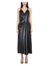 Maison Margiela Women's Moiru00c9 Polyester Dress In Black
