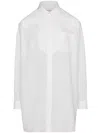 Maison Margiela Cotton Poplin Oversized Shirt With Chest Pocket In Multicolor