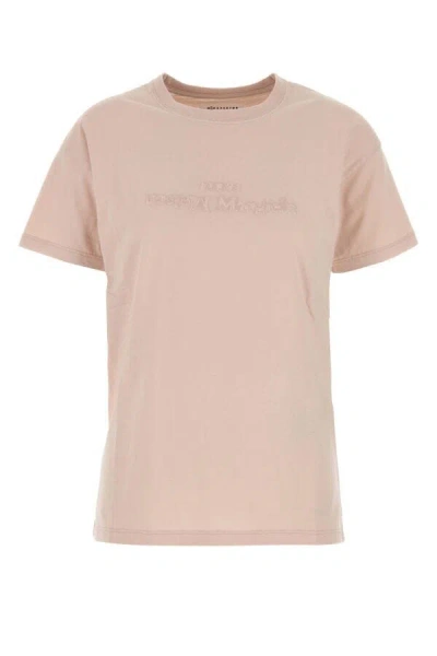Maison Margiela Women Pastel Pink Cotton T-shirt
