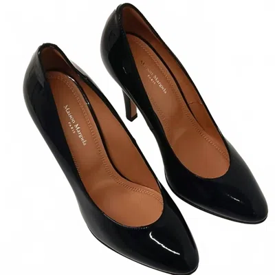 Maison Margiela Women's Patent Leather Court Pumps In Black