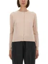 Maison Margiela Knitwear Crew Neck Long Sleeves Ribbed Cuffs In Pink