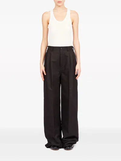 Maison Margiela Women Relaxed Tailored Trousers In 900 Black
