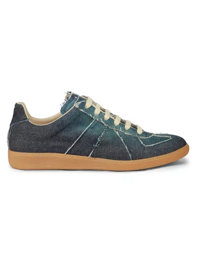 Maison Margiela Women's Replica Exclusive Denim Low-top Sneakers In Blue