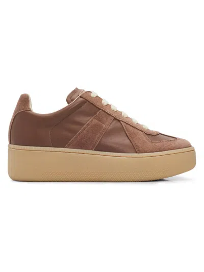 Maison Margiela Women's Replica Leather Platform Sneakers In Brown