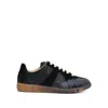 Maison Margiela Woman Sneakers Charcoal Size 7 Leather In Black