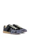 Maison Margiela Woman Sneakers Charcoal Size 7 Leather In Black