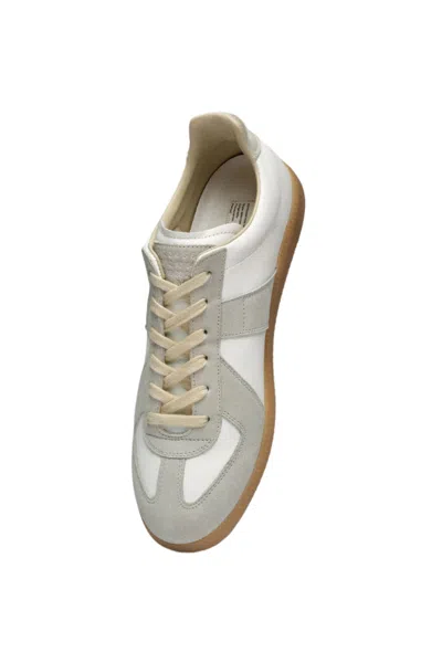 Maison Margiela Replica Panelled Sneakers In White