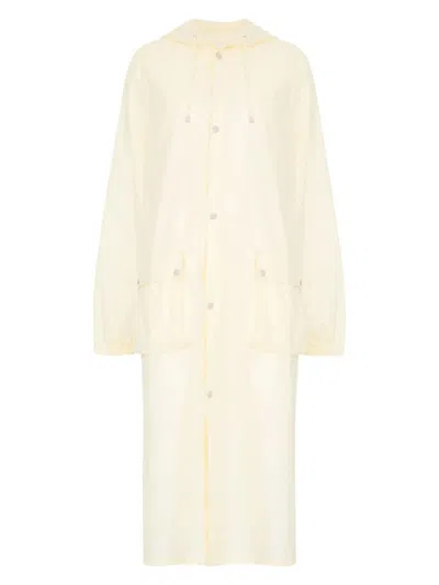 MAISON MARGIELA WOMEN'S RUBBERIZED COTTON CABAN COAT