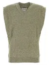 Maison Margiela Sage Green Wool Blend Vest