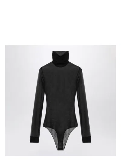 Maison Margiela Women's Semi-transparent Turtleneck Body Sweater