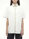 Maison Margiela Inverted Design Cotton Shirt In White