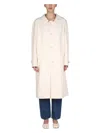 Maison Margiela Single-breasted Trench In White