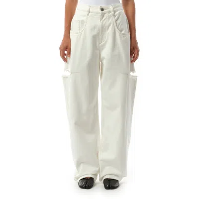 MAISON MARGIELA WOMEN'S SLASH LOOSE FIT DENIM JEANS