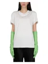 Maison Margiela Women T-shirt With Logo Embroidery In White