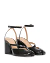 Maison Margiela Tabi Split-toe Glossed Leather Pumps In Black