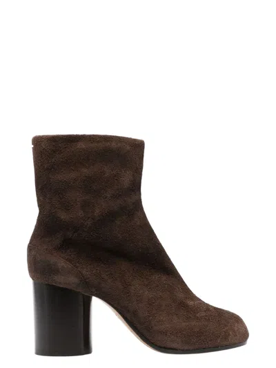 MAISON MARGIELA WOMEN'S TABI 80 SUEDE ANKLE BOOTS
