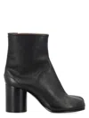 Maison Margiela Tabi Ankle Boots With Unique Tabi Toe Design And Block Heel In Black
