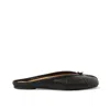 Maison Margiela Tabi Calf Leather Flat Mules In Black