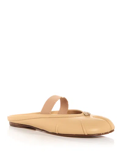 Maison Margiela Women's Tabi Ballet Mules In Light/brown