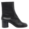 Maison Margiela Black Tabi Ankle Boots In Black