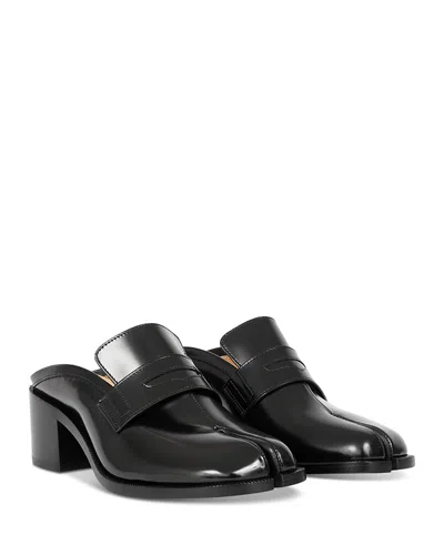 Maison Margiela Tabi Leather City Split-toe Loafer Mules In Multi