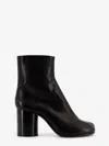 Maison Margiela Women Tabi Leather Ankle Boots In Black