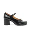 Maison Margiela Tabi Block-heel Ankle-strap Pumps In Black