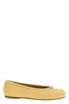 Maison Margiela Tabi New Flat Shoes In Cream
