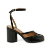Maison Margiela Tabi Split-toe Glossed Leather Pumps In Black