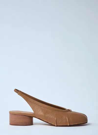 Maison Margiela Women Tabi Slingback Shoes In White