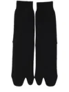 Maison Margiela Jersey-wool Tabi Crew-length Socks Clothing In Black