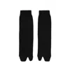 Maison Margiela Bootleg Tabi Wool Socks In Black