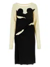 Maison Margiela Spliced-jersey Midi Dress In Black