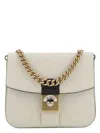 Maison Margiela Women's Two-tone Leather And Cotton New Lock Square Handbag | Sb3wg0007p4773 Color T2003